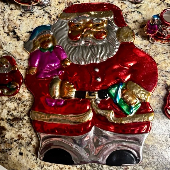 Style-Eyes by Baum Bros. Mini- 10 Piece Tea Set Metallic Santa Claus (New) - Picture 5 of 12